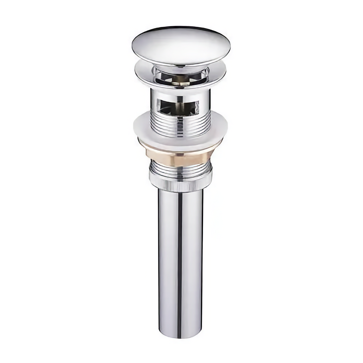 Click Clack Basin Waste in Solid Brass - Custom Color Manufacturing