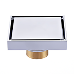Brass Bathroom Floor Drain - Available in Custom Finishes