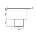 European Wholesale steel Bathroom Floor Drains with Color Options