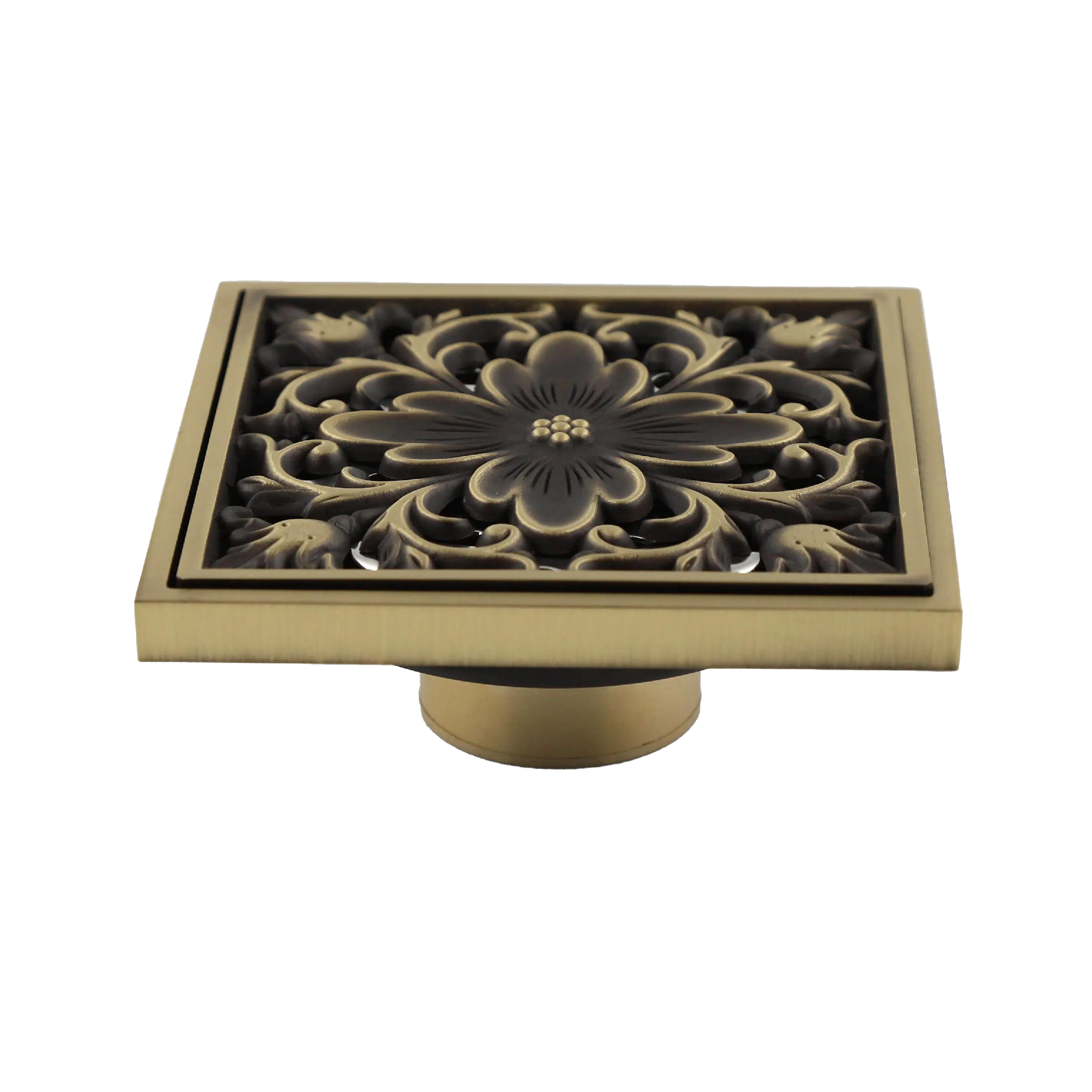 Premium Brass Floor Drain with Extensive Custom Color Palette