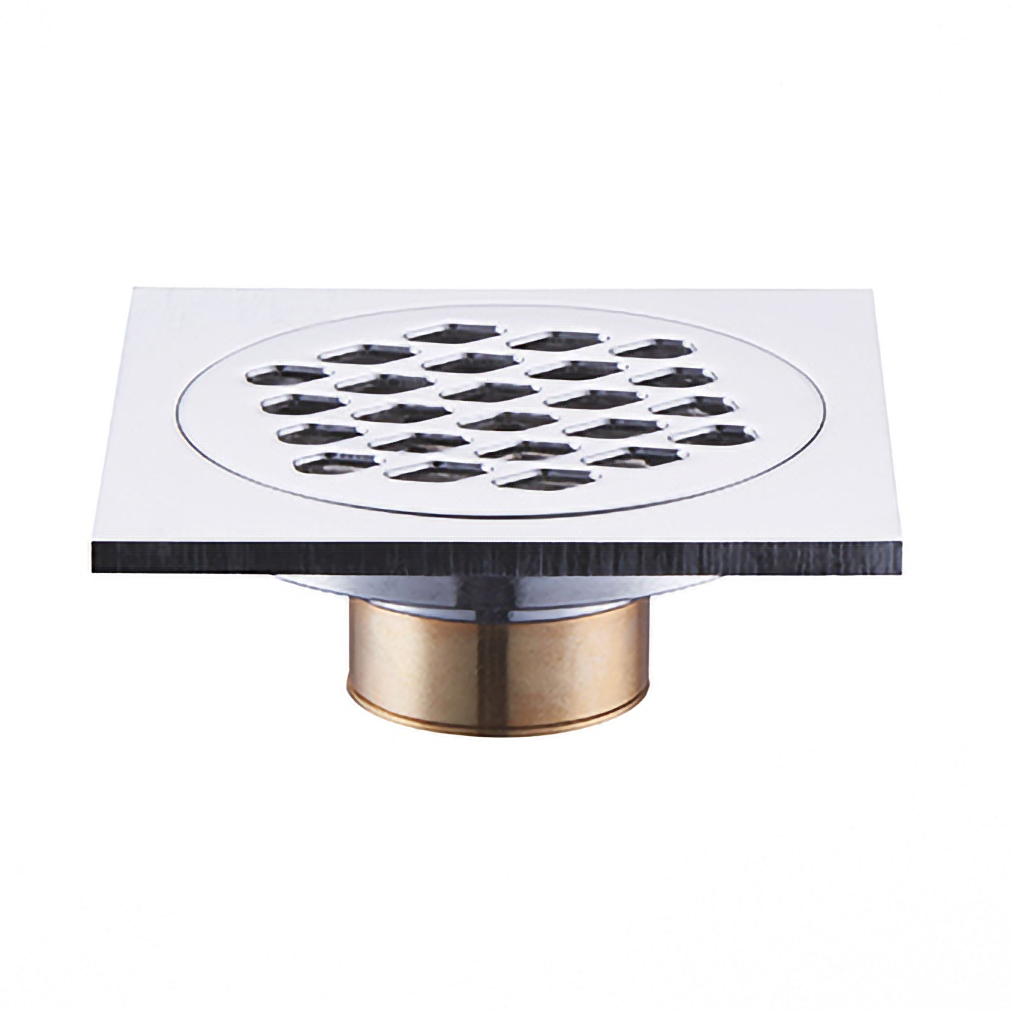 Brass Bathroom Floor Drain - Available in Custom Finishes