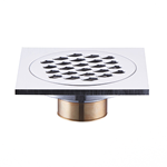 Brass Bathroom Floor Drain - Available in Custom Finishes
