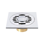 Brass Floor Drain for Modern Bathrooms - Customize Your Color