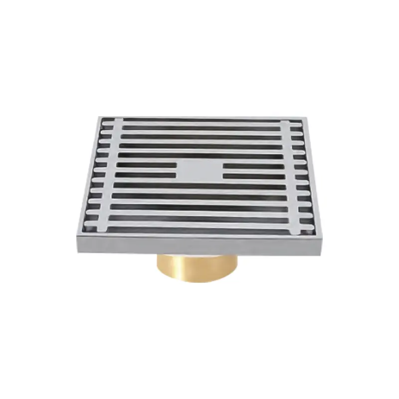Elegant Brass Shower Floor Drain - Choose Your Perfect Color