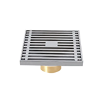 Elegant Brass Shower Floor Drain - Choose Your Perfect Color