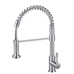 Wholesale Stainless Steel Pull Out Kitchen Tap - Hot & Cold, Deck Mounted, Spring