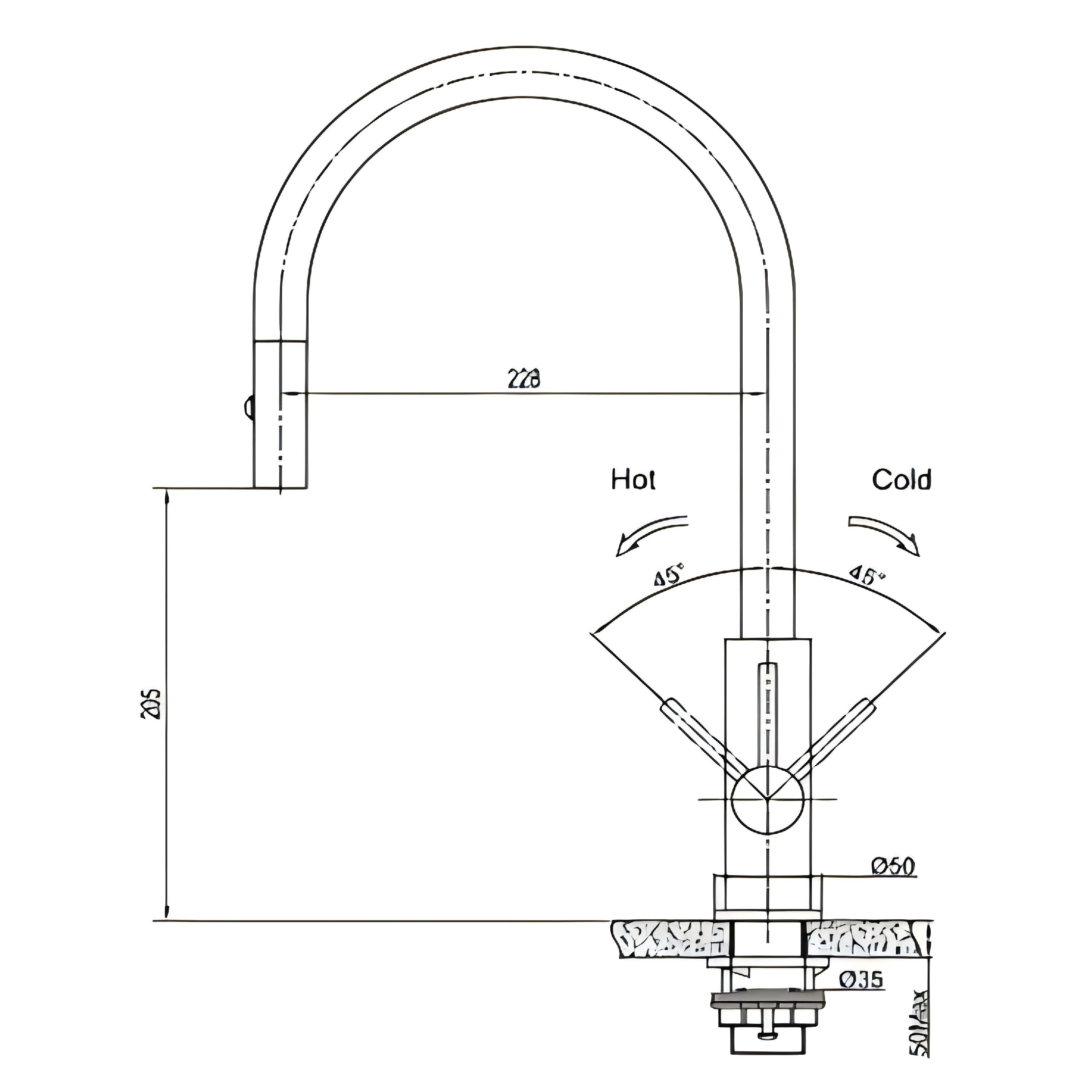 Stainless Steel Kitchen Faucet – Heavy-Duty Pull-Down Sprayer for Kitchen Sinks