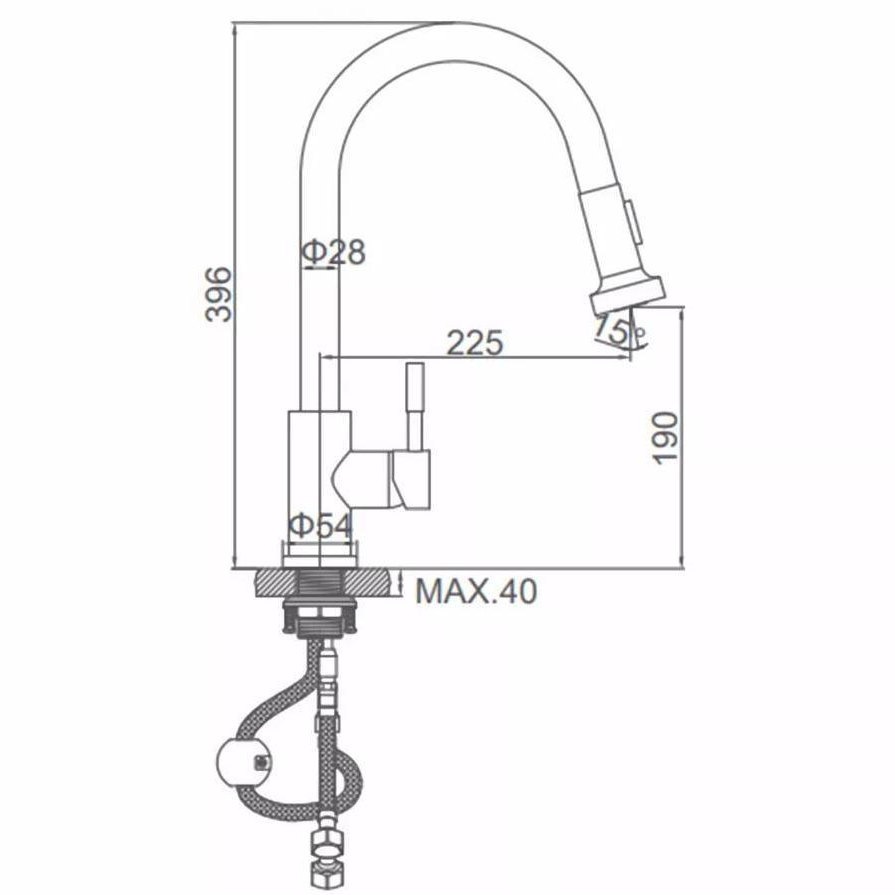 Corrosion-Resistant Stainless Steel Faucet – Deck Mounted & Easy-Install