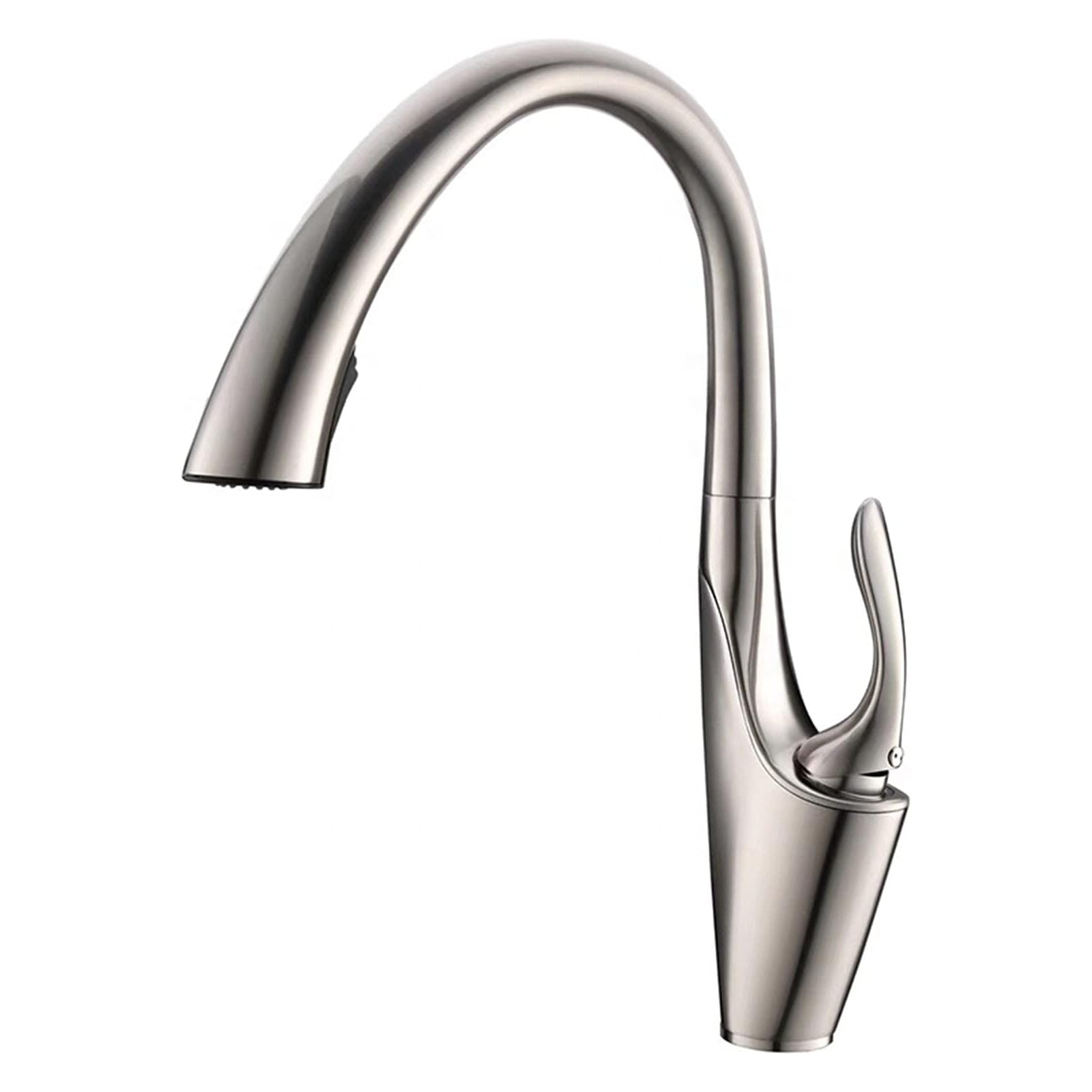 Single handle stainless steel pull down kitchen tap suppliers Europe
