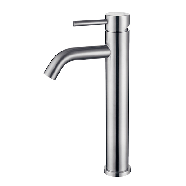 Premium Stainless Steel Deck Mount Bathroom Faucet - Single Lever Control