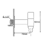 Brass Faucet Wall Mounted Bibcock Cold water faucet Garden faucet