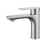 Deck Mount Basin Mixer Tap in Stainless Steel - Single Handle