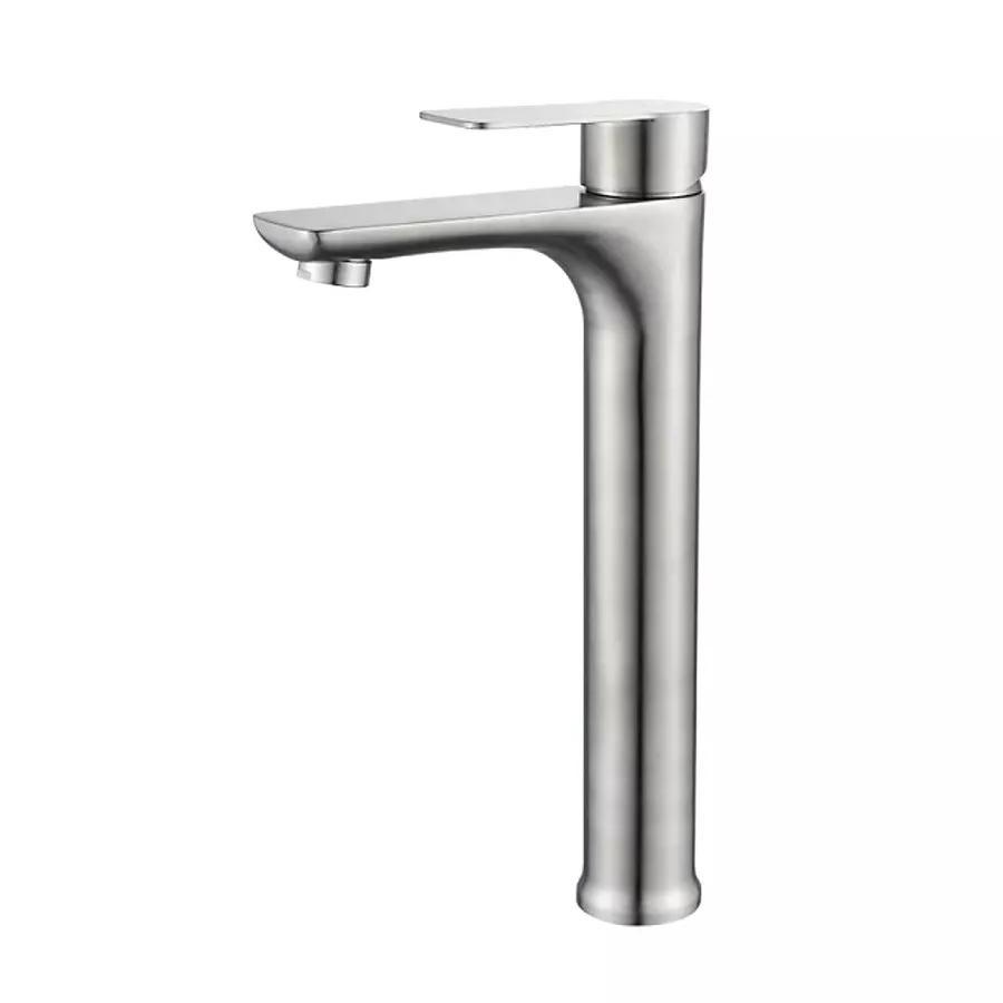 Stainless Steel Bathroom Faucet - Deck Mounted Single Lever