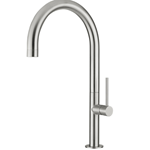 Brushed stainless steel pull down kitchen tap wholesale Europe