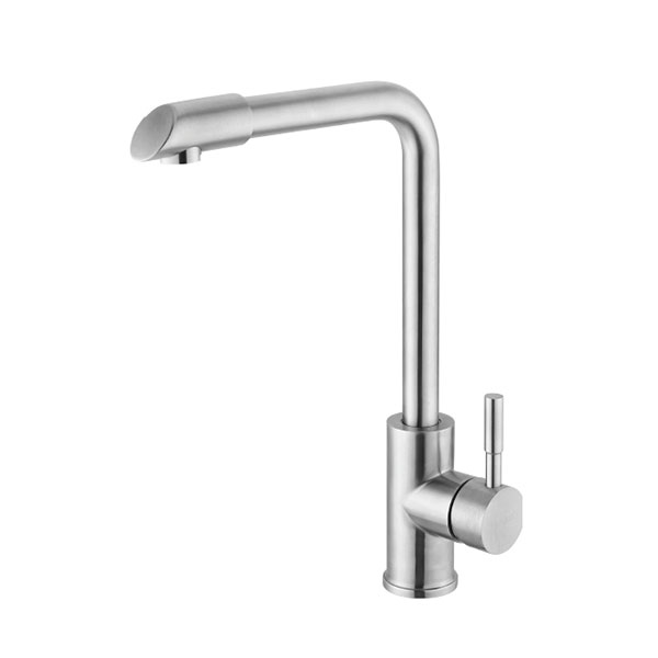B2B kitchen tap suppliers UK deck mounted stainless steel hot and cold