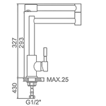 B2B kitchen tap suppliersdeck mounted stainless steel kitchen faucets
