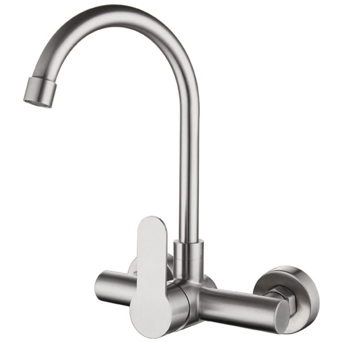 Direct from Manufacturer: Stainless Steel Hot & Cold Pull Out Kitchen Faucet - Wall Installation