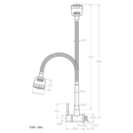 Stainless Steel Kitchen Faucet Wall-Mounted Stainless sink taps