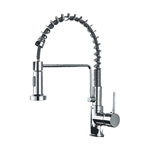 Wholesale Brass Kitchen Faucet - Deck Mounted, Hot/Cold, Pull Out Spray