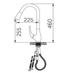 Manufacturer Brass Pull Down Kitchen Faucet - Customizable Colors