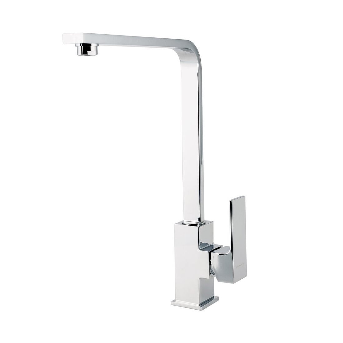 Chrome Finish Brass Single Handle Kitchen Faucet Deck Mount