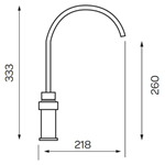 European Brass Chrome Double Handle Deck Mounted Kitchen Tap Supplier