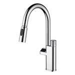 deck mounted single hole brass kitchen faucet digital temperature display supplier