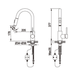 European kitchen fixtures wholesaler single lever kitchen mixer