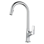 Single Handle Brass Kitchen Tap with Pull Out - Deck Mounted, Hot & Cold, Custom Color Options for European Buyers