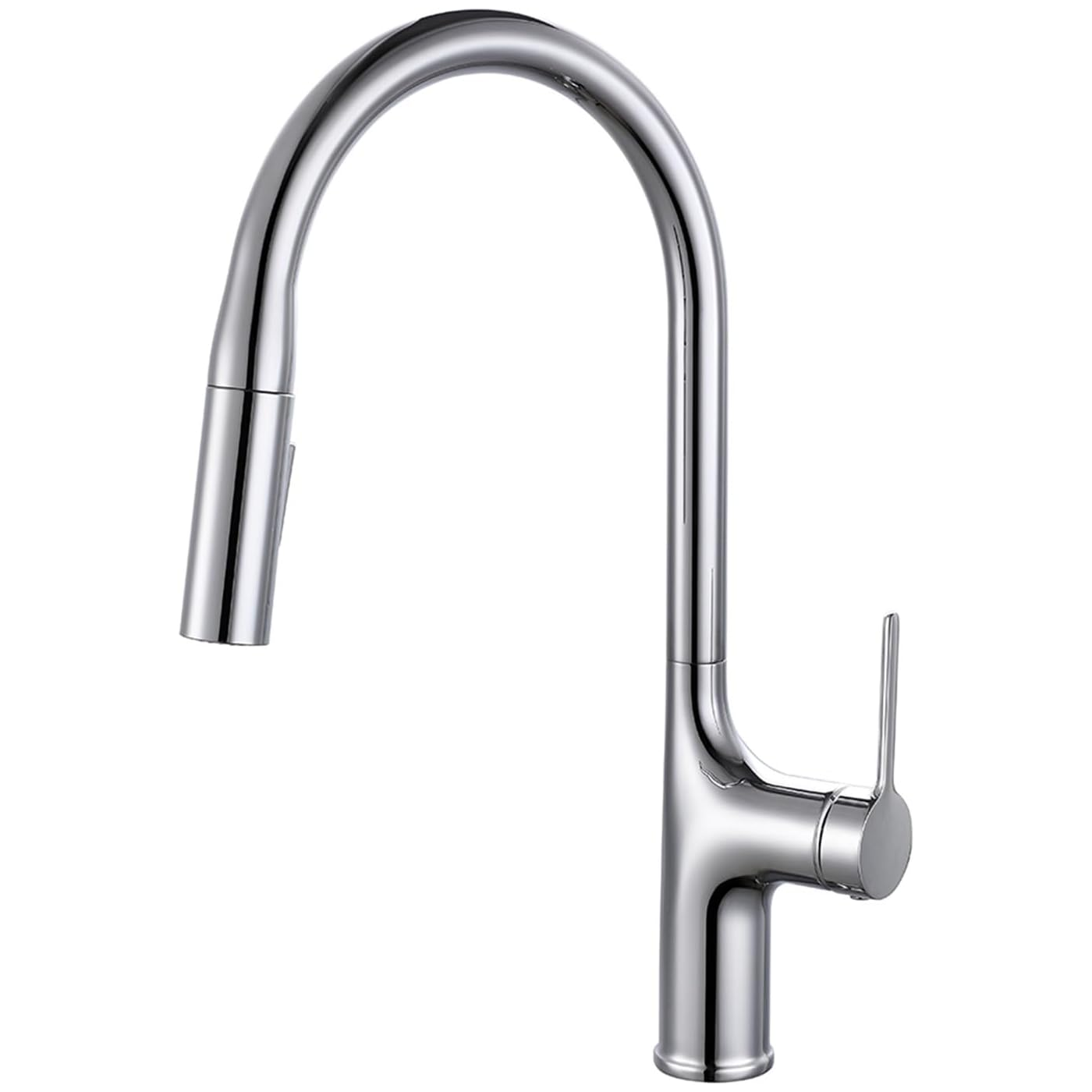 Commercial Brass Kitchen Tap with Pull Out - Single Handle, Deck Mounted, Color Options for European Projects