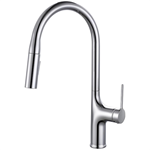 Commercial Brass Kitchen Tap with Pull Out - Single Handle, Deck Mounted, Color Options for European Projects