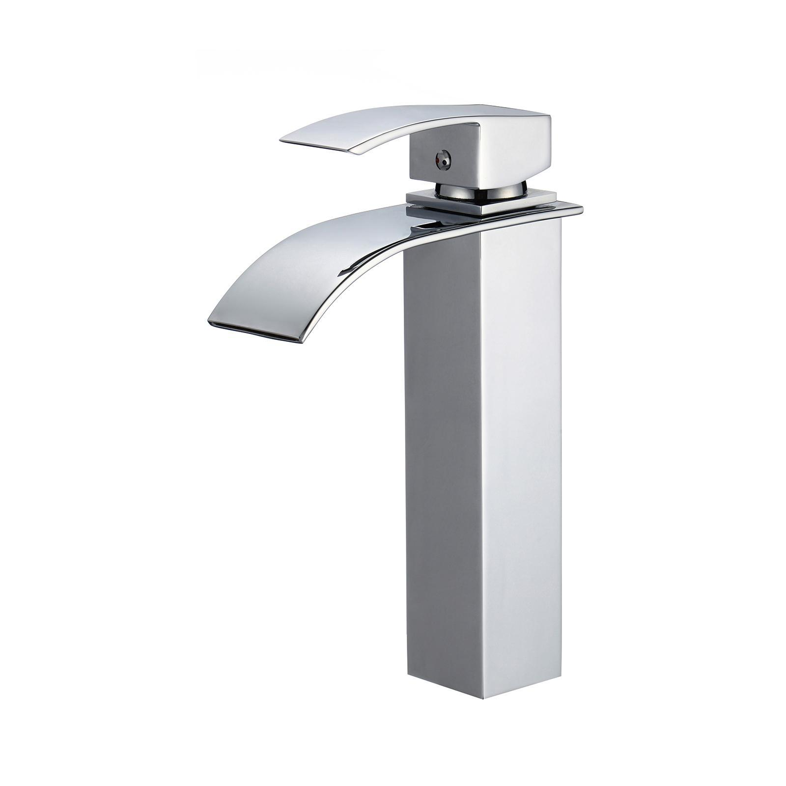 Bulk Brass Hot Cold Waterfall Faucet - Deck Mounted for Commercial Bathrooms