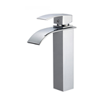 Bulk Brass Hot Cold Waterfall Faucet - Deck Mounted for Commercial Bathrooms