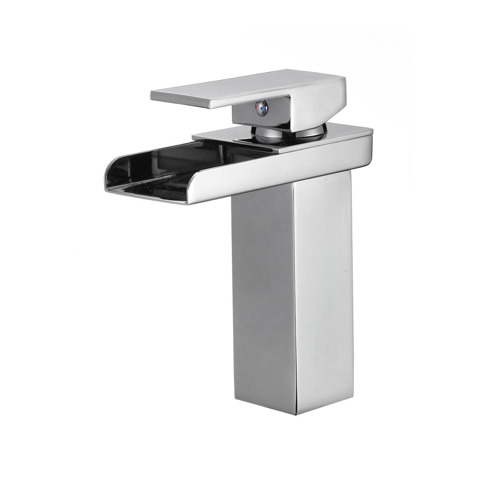 trade price brass deck mounted waterfall basin mixer