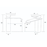 reliable supplier of brass waterfall deck mounted faucets for bathrooms