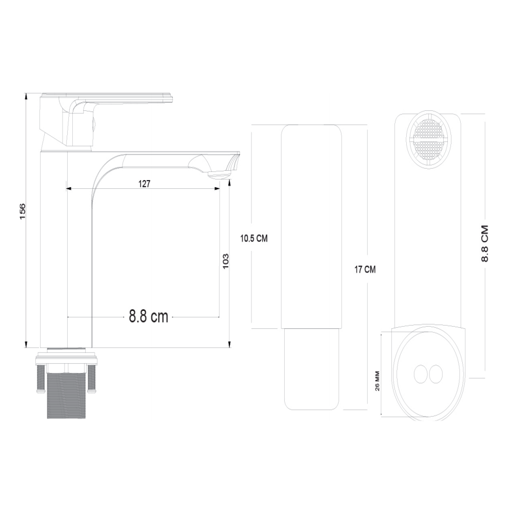 High-Quality Brass Bathroom Tap - Deck Mounted Hot and Cold - B2B Supply