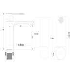High-Quality Brass Bathroom Tap - Deck Mounted Hot and Cold - B2B Supply