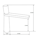 Brass Sink Faucet Single Handle Shower Faucet
