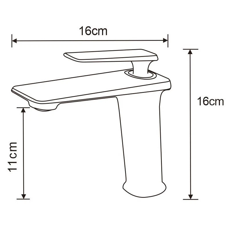 Brass, Deck Mounted, Hot and Cold, Washbasin Faucet