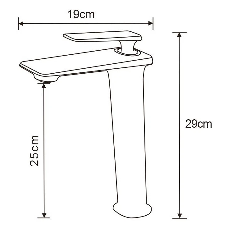 Bathroom Basin Taps Single Handle Tub Faucet