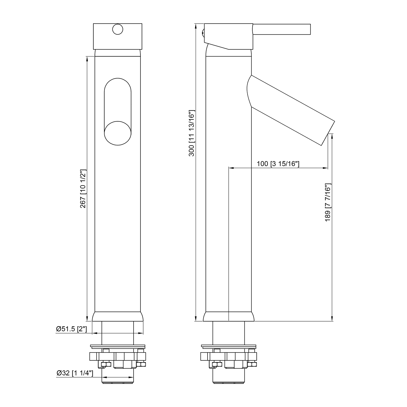 Bathtub Faucet Single Handle Shower Faucet