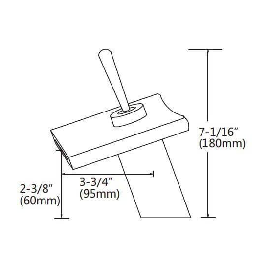 Europe Wholesale - Hot & Cold Brass Waterfall Tap - Glass Outlet, Deck Mount