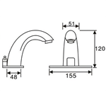 Premium Copper Hot Cold Sensor Faucet AC/DC - European B2B Supply