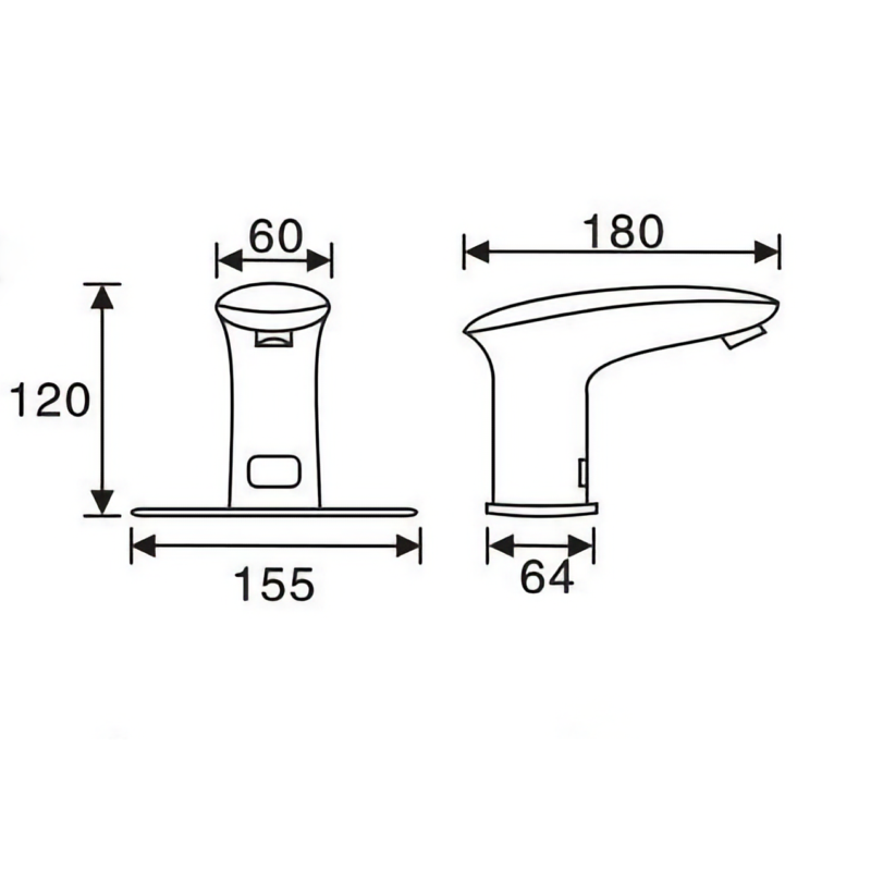 Commercial Copper Sensor Basin Tap AC/DC