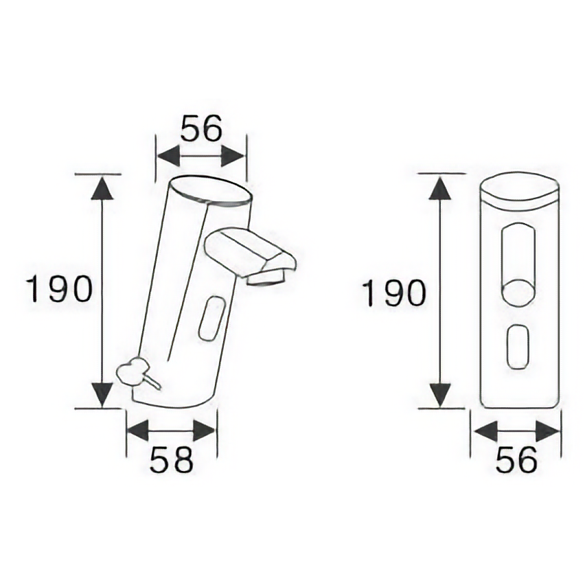 Copper Automatic Hot & Cold AC/DC Faucet for European Commercial Buyers