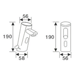 Copper Automatic Hot & Cold AC/DC Faucet for European Commercial Buyers