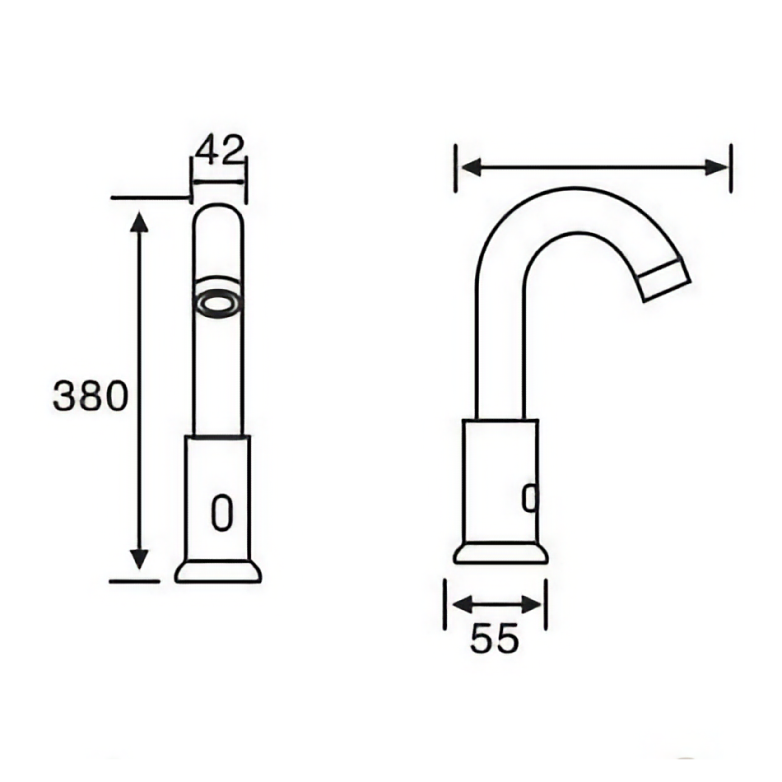 Manufacturer: Wholesale Copper AC/DC Touchless Hot Cold Basin Tap