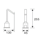 Touchless Sensor Mixer Commercial Brass AC/DC Powered Hot & Cold Automatic Tap