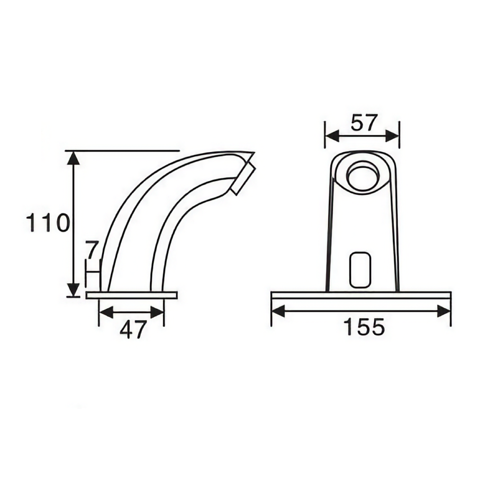 Manufacturer Copper Sensor Tap AC/DC Hot Cold Basin Mixer