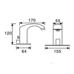 commercial infrared tap hot cold AC/DC Europe